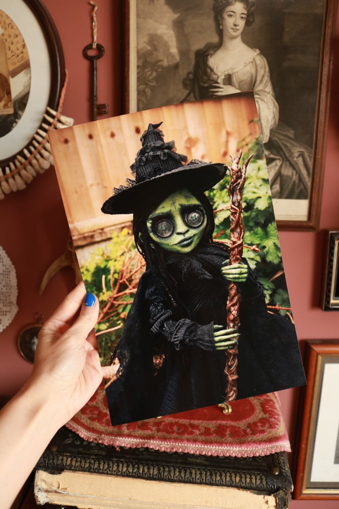 Image of Button Witch Art Print
