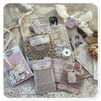 Image 2 of Petite Vintage and french lace sewing pouch