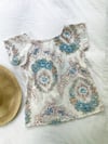 Ready Made Vintage Floral Motif T Top with Free Postage 