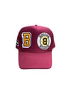 Art of Fame/ Boston Bruins Double Patch/ Maroon Trucker Hat