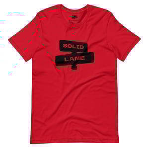 Image of Black Solid Lane Logo T-Shirt
