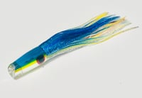 Image 1 of 9+ REVERSE SCOOP 2 HOLE JETTED TWO TONE (D BLUE/ YELLOW) SKIRTED