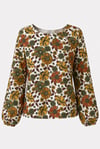Retro Floral Smock Top sizes 8-20 with free postage 
