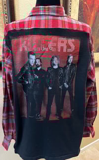 Vintage Red/Gray Flannel Shirt The Killers