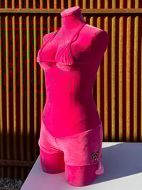 Image 1 of Super Micro V Waist Booty Shorts Cheetah Detail