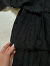 1960s couture italian linen lace set with leather belt 