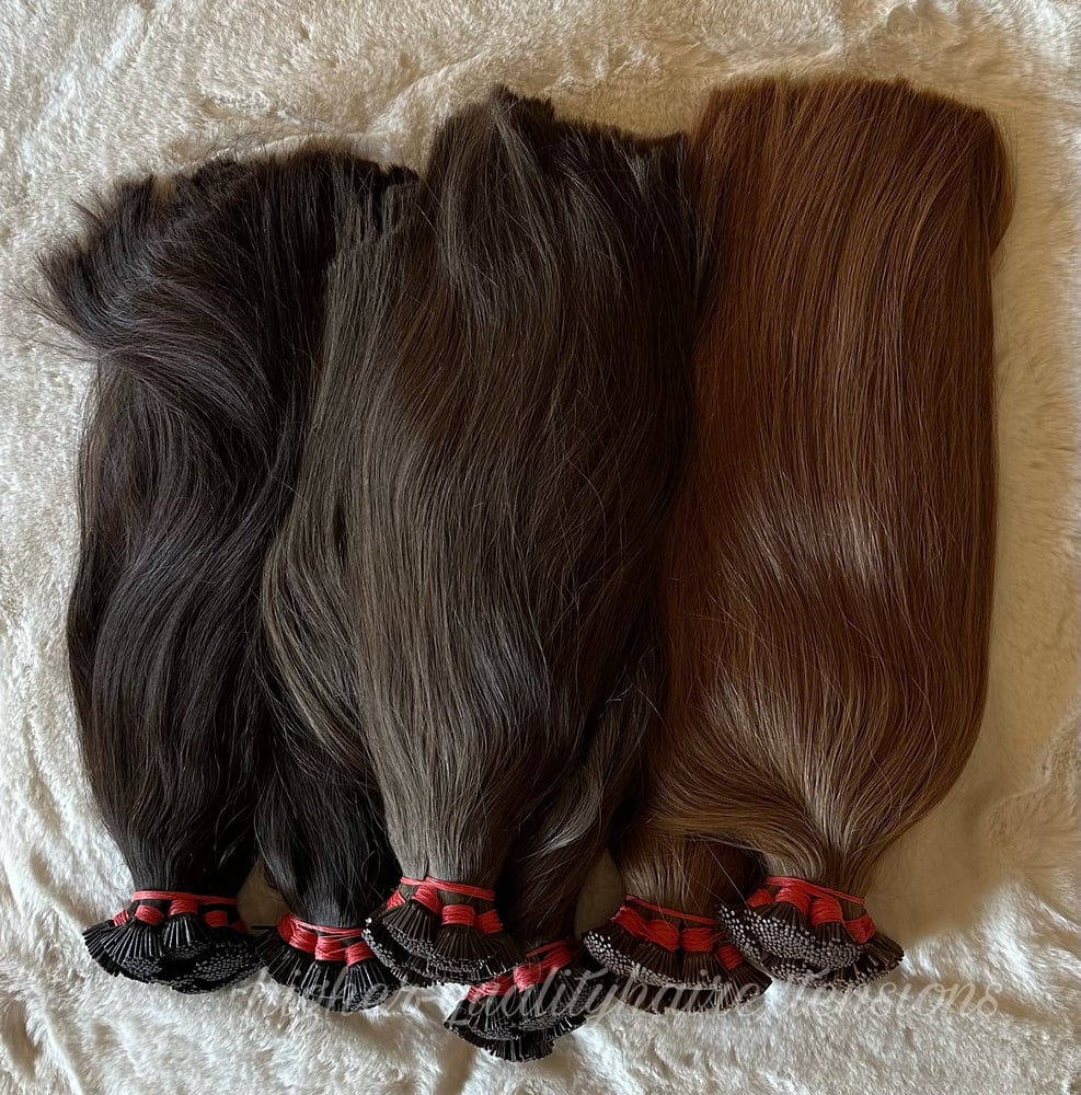 Image of 100% REMY HUMAN HAIR EXTENSION ITIPS
