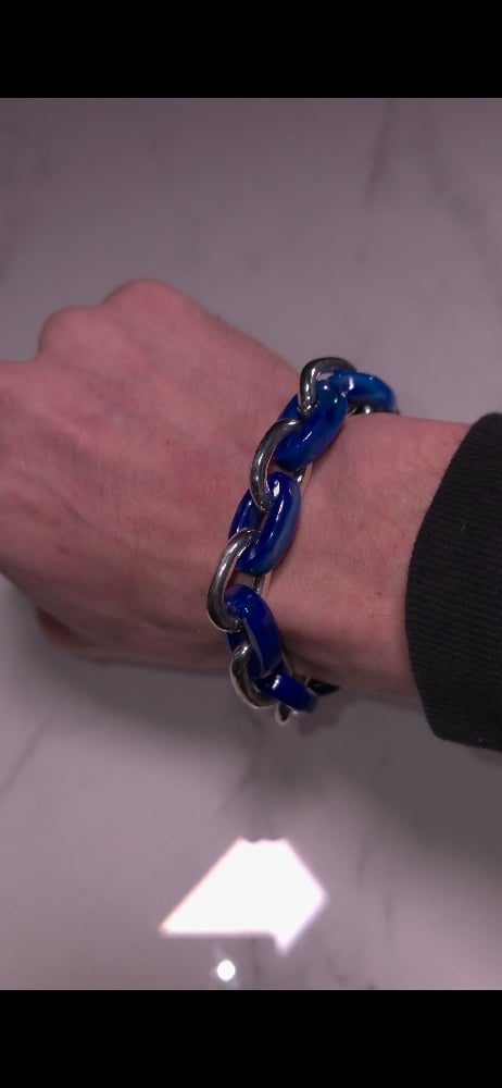 Image of Lapis Link Bracelet 