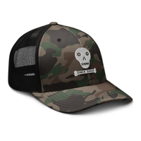 Image 4 of Skull Camouflage trucker hat