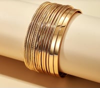 Image 1 of Gold 14pc bangle 