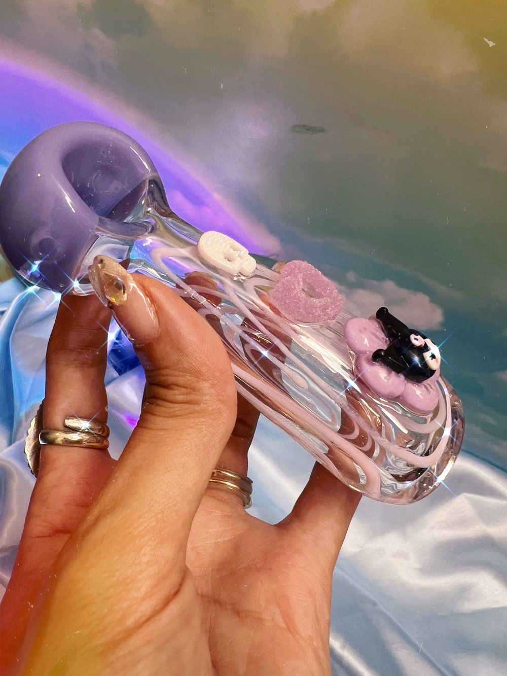 Kuromi 😈💜✨ pastel purple pipe