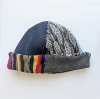 Image 3 of Upcycled Reversible Beanie Cotton Blend 38