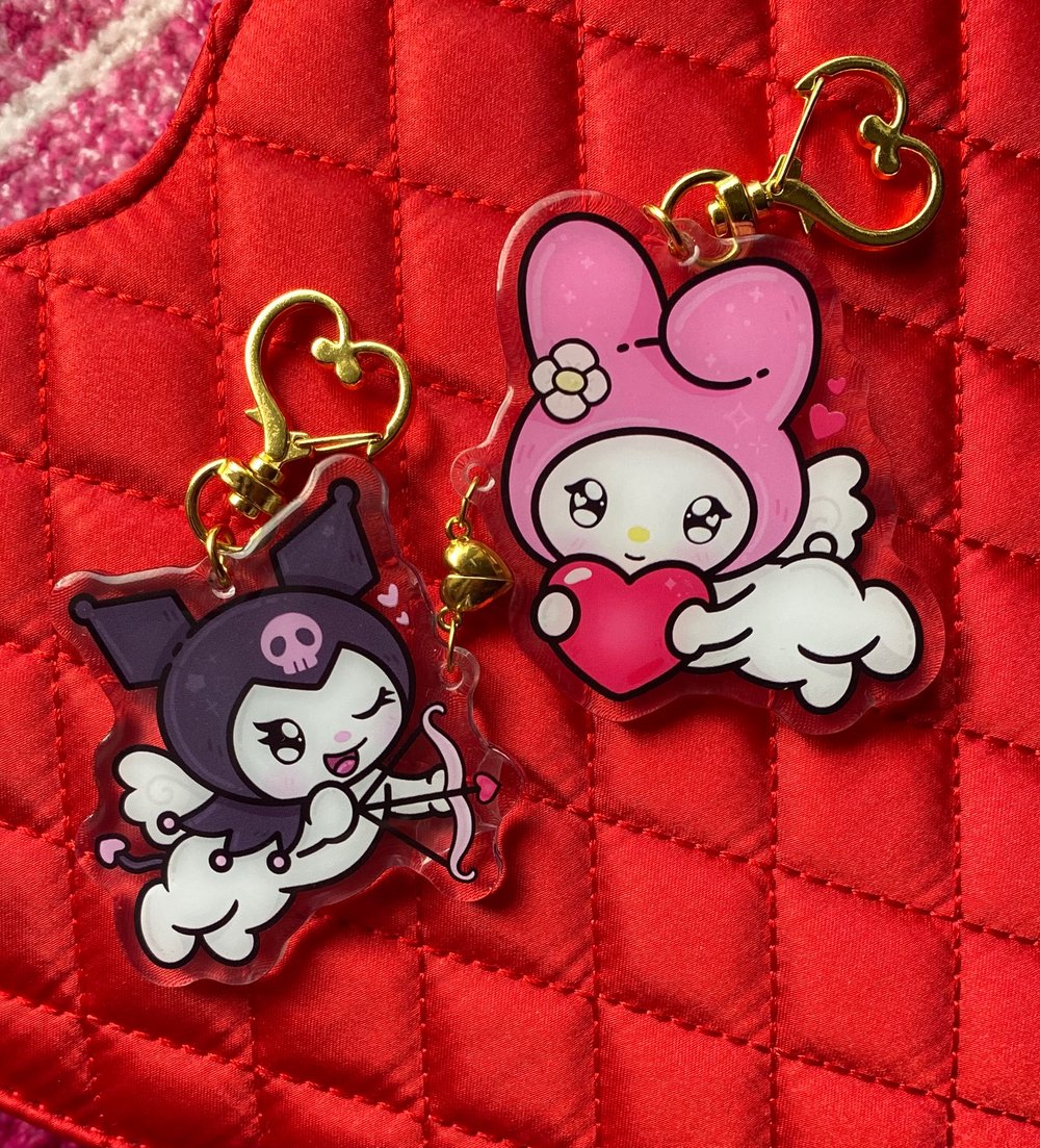 My Melody and Kuromi Magnetic Keychain 