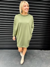 Image 10 of Milano jumper dress with pockets & sleeves - thicker fabrics 