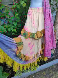 Image 3 of Wanderlust maxi skirt / bandeau dress - cream pink 8-16 uk