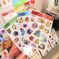 Image 1 of pokemon sticker sheets 