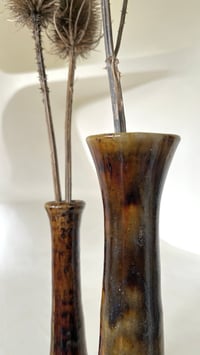 Image 2 of Paire de soliflore en grès de La Borne 