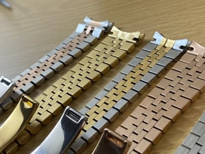 Image of 20mm 21mm Rolex President Jubilee S/Steel, Rose, Gold, 2/Tone Steel Straps