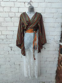 Image 3 of Stevie sari top with tassle zig zags