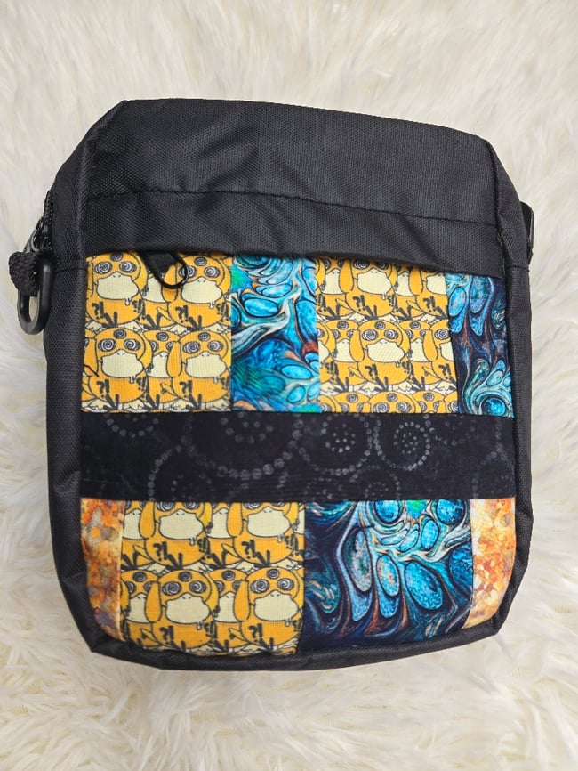 Psyduck / Harry Potter patchwork crossbody bag 
