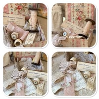 Image 2 of vintage french square boudoir box pretty floral box