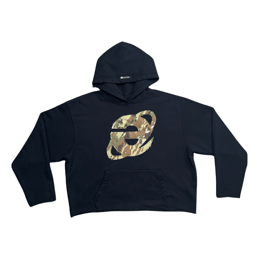 Internet Anarchy Raw Hem Camo Hoodie