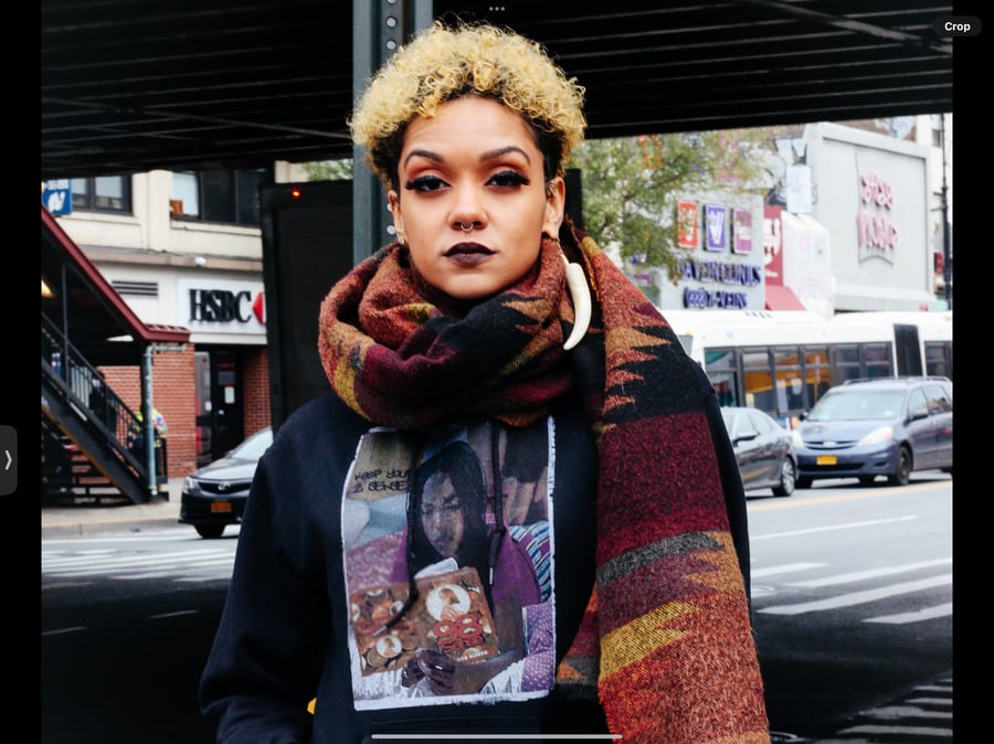 Image of 98 Sense Hoodie  Purple/Black