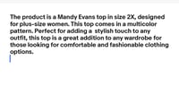 Image 8 of 2X Mandy Evan’s Top #701*8 (Gently Used)