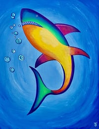 Image 1 of Ace’s Rainbow Shark print