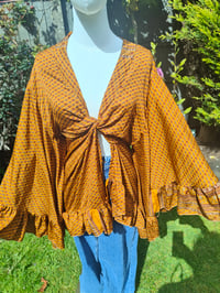 Image 3 of Amara Wrap dress - mustard 10-16 uk