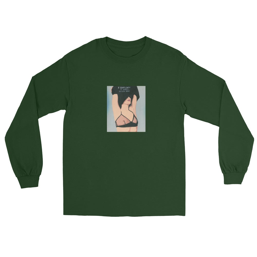 Image of A GENTLEMAN IS SIMPLY A PATIENT WOLF LONG SLEEVE SHIRT
