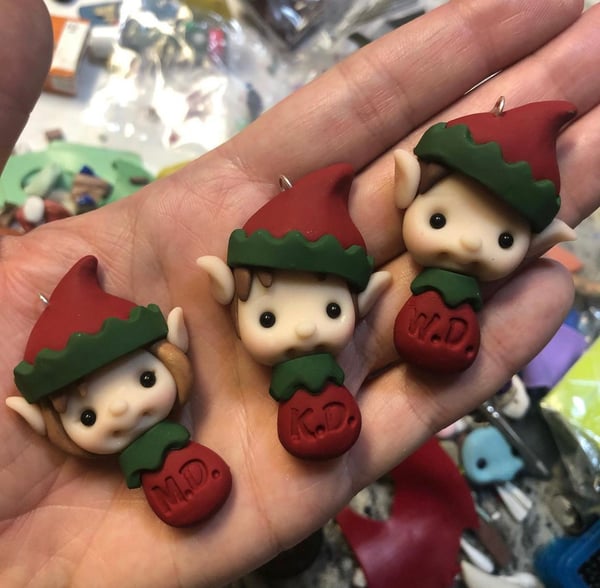 Image of One Custom Elf Ornament 