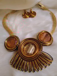Image 2 of CINNAMON BROWN NECKLACE SET