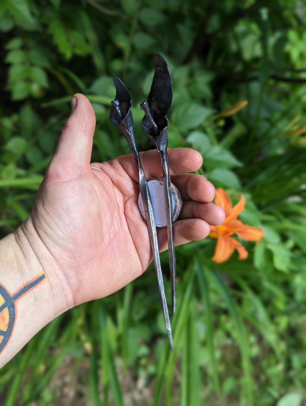 Forged Calla Lily Hairstick