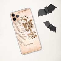 Image 3 of Antique Bookpage Detailed Illustration Human Skeleton Clear Case for iPhone®