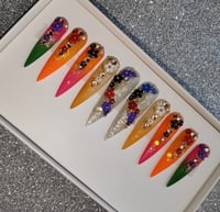 Image 3 of Nails - XL Luxury Multi Colors
