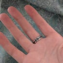 Image 2 of All Silver Flower Ring