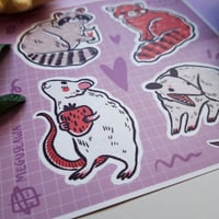 Image 3 of Smol & Fluffy - vinyl sticker set