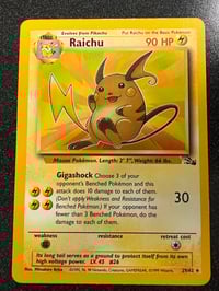 Image 1 of Raichu (29) - Fossil Unlimited - Moderately Played