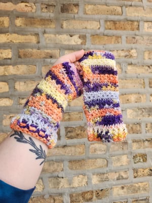 warm star stitch arm warmers