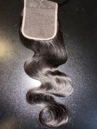 Image 2 of 14 inch 4x4 body wave closure 