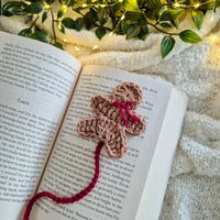 Image 1 of Gingerbread Man Bookmarks Pink & Red