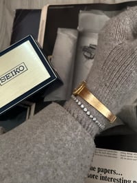 Image 4 of Vintage RARE SEIKO gold tone gold dial 