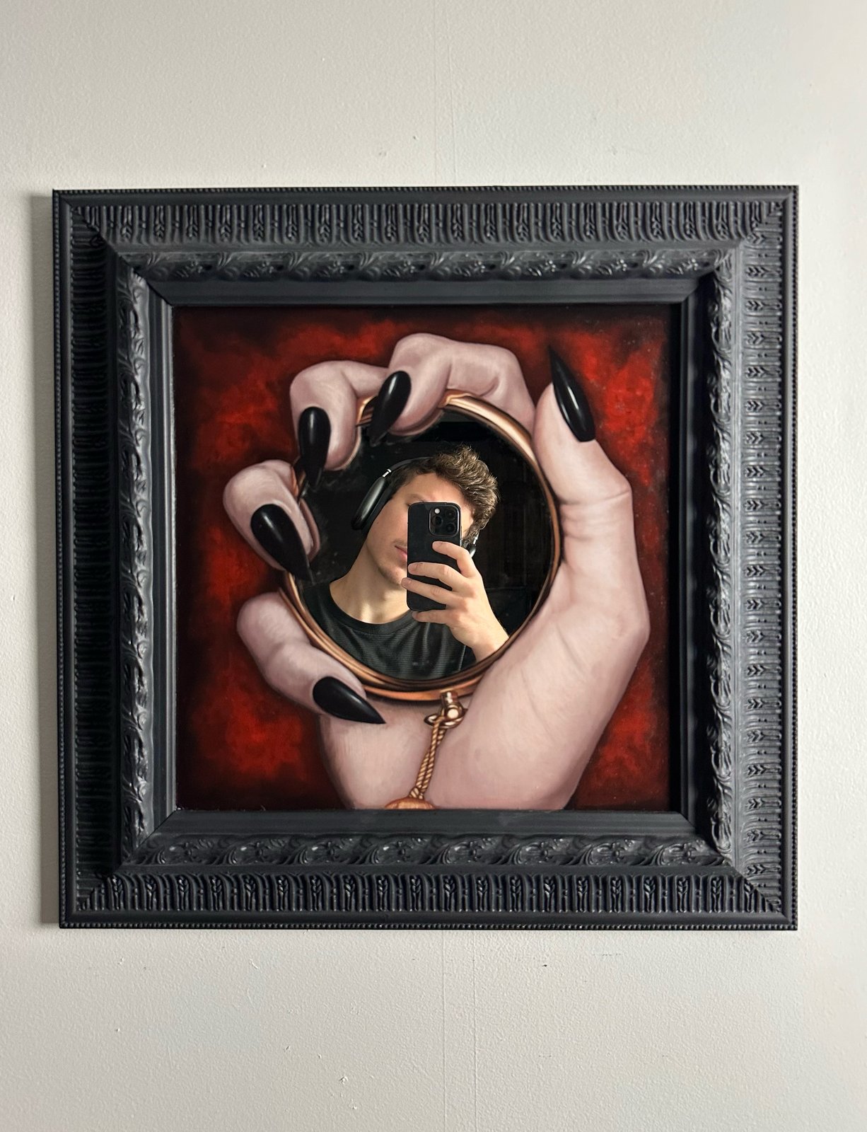 Vampire Mirror Oil Painting | Ty France Art