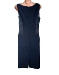 Image 5 of Moschino Cheap And Chic Dress Black Lace Side Panel Bodycon Party Uk L (12)