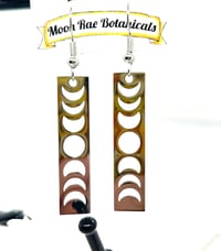 Image 2 of Moon Phase Silver Earrings