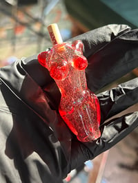 Image 2 of Crushed Opal Pomegranate Doob Tip