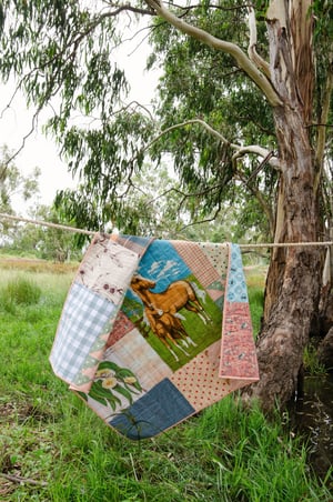 Image of Blue Gum Quilt ~ ready to ship