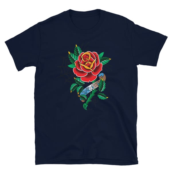 Image of Rose-Navy-Frontprint