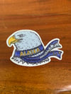 Alaska Eagle With Scarf Sticker